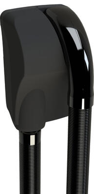 Caraibe Wall-Mounted Hair Dryer Hose Type Matte Black